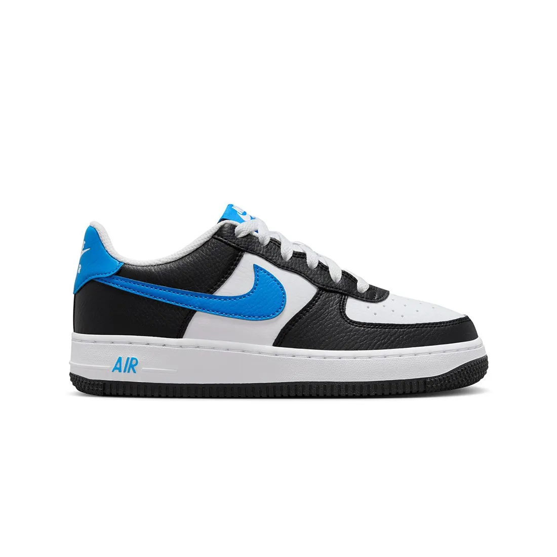 Nike Big Kids Air Force 1 Gs (black / lt photo blue-white)