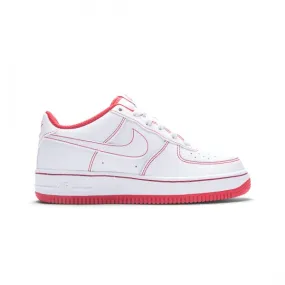 Nike Big Kids Air Force 1 (white / white-university red)