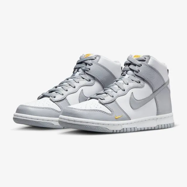 Nike dunk high next nature gs (wolf grey marigold/ wolf grey/ wolf grey/ white) big kids 3.5y-7y fd9