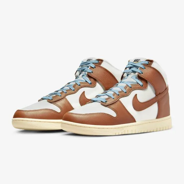 Nike dunk high vintage (certified fresh pecan/ sail/ worn blue/ off noir) men us 8-13 dq8800-200