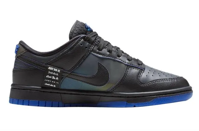 Nike dunk low black game royal