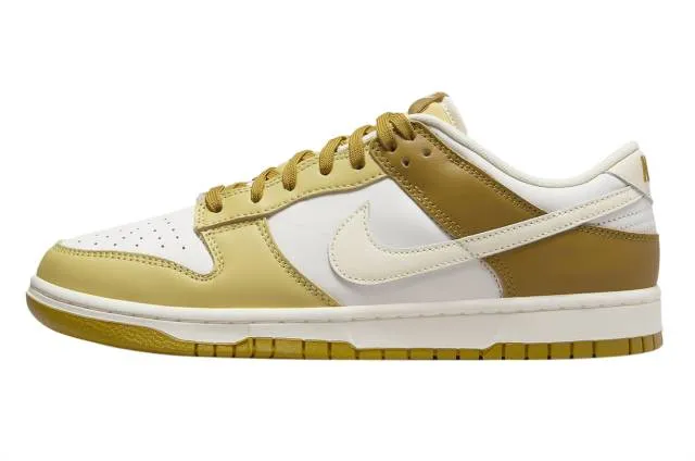 Nike dunk low (bronzine/ saturn gold/ sail/ coconut milk) men us 8-13 fz4042-716