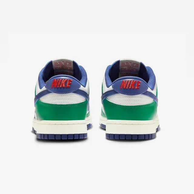 Nike dunk low (gorge green deep royal/ white/ gorge green/ deep royal blue/ sail) men us 8-13 fq6849