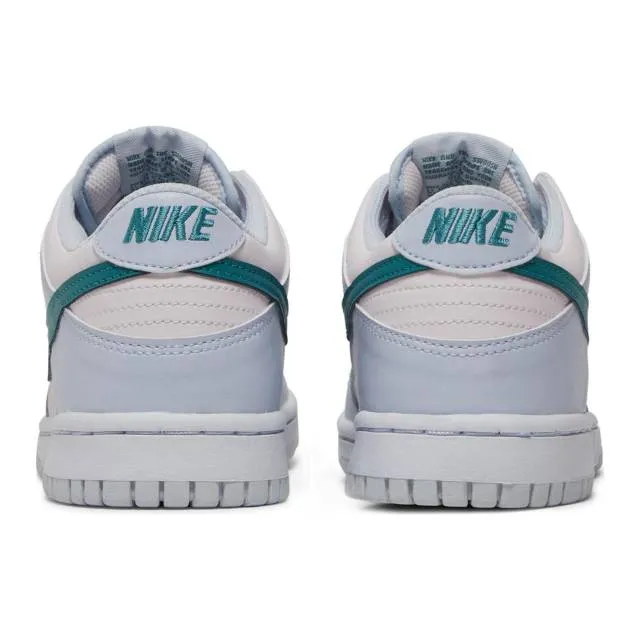 Nike dunk low gs (mineral teal/ football grey/ mineral teal/ pearl pink) big kids 3.5y-7y fd1232-002