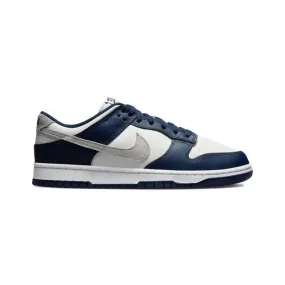 Nike dunk low (midnight navy smoke grey/ blue/ midnight navy/ light smoke grey/ summit white) men us 8-13 fd9749-400