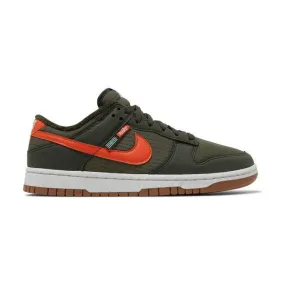 Nike dunk low retro next nature (toasty sequoia green/ orange/ medium olive/ sail white) men us 8-13