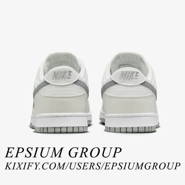 Nike dunk low (summit white light smoke grey/ summit white/ light smoke grey/ platinum tint/ white) men us 8-13 dv0831-106