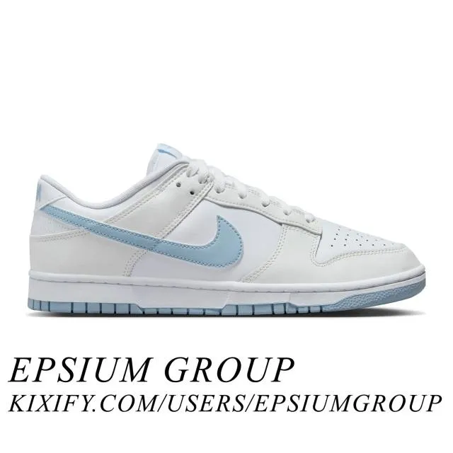 Nike dunk low (white light armory blue/ white/ summit white/ light armory blue) men us 8-13 dv0831-109