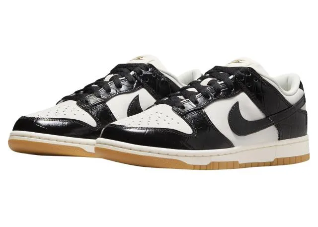 Nike dunk low wmns black croc