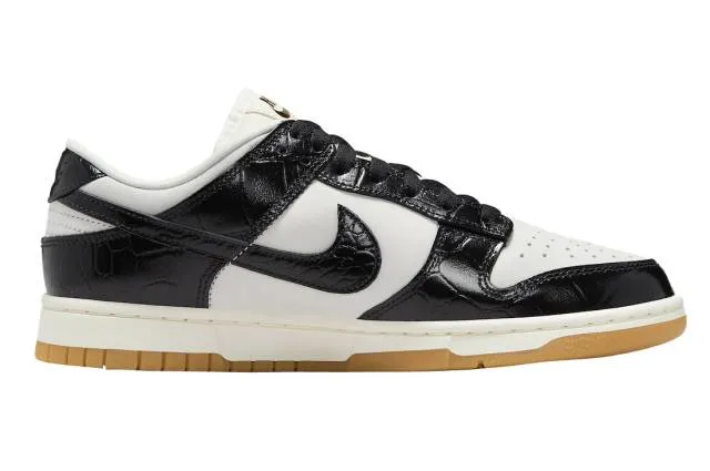 Nike dunk low wmns black croc