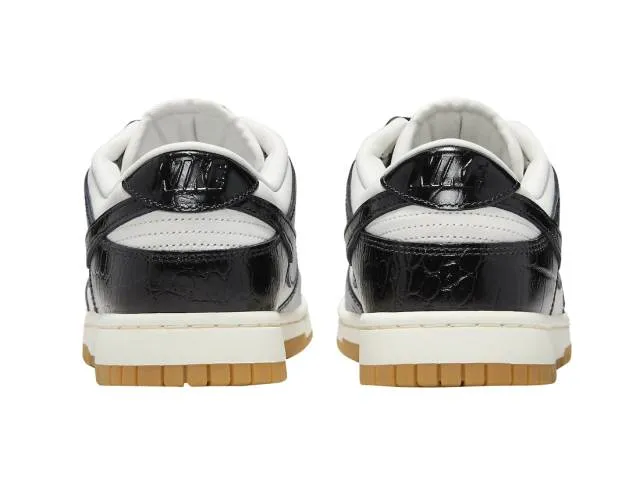 Nike dunk low wmns black croc