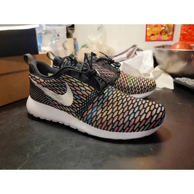 Nike Roshe Run Multicolor Black White Custom Air Max 1 9...