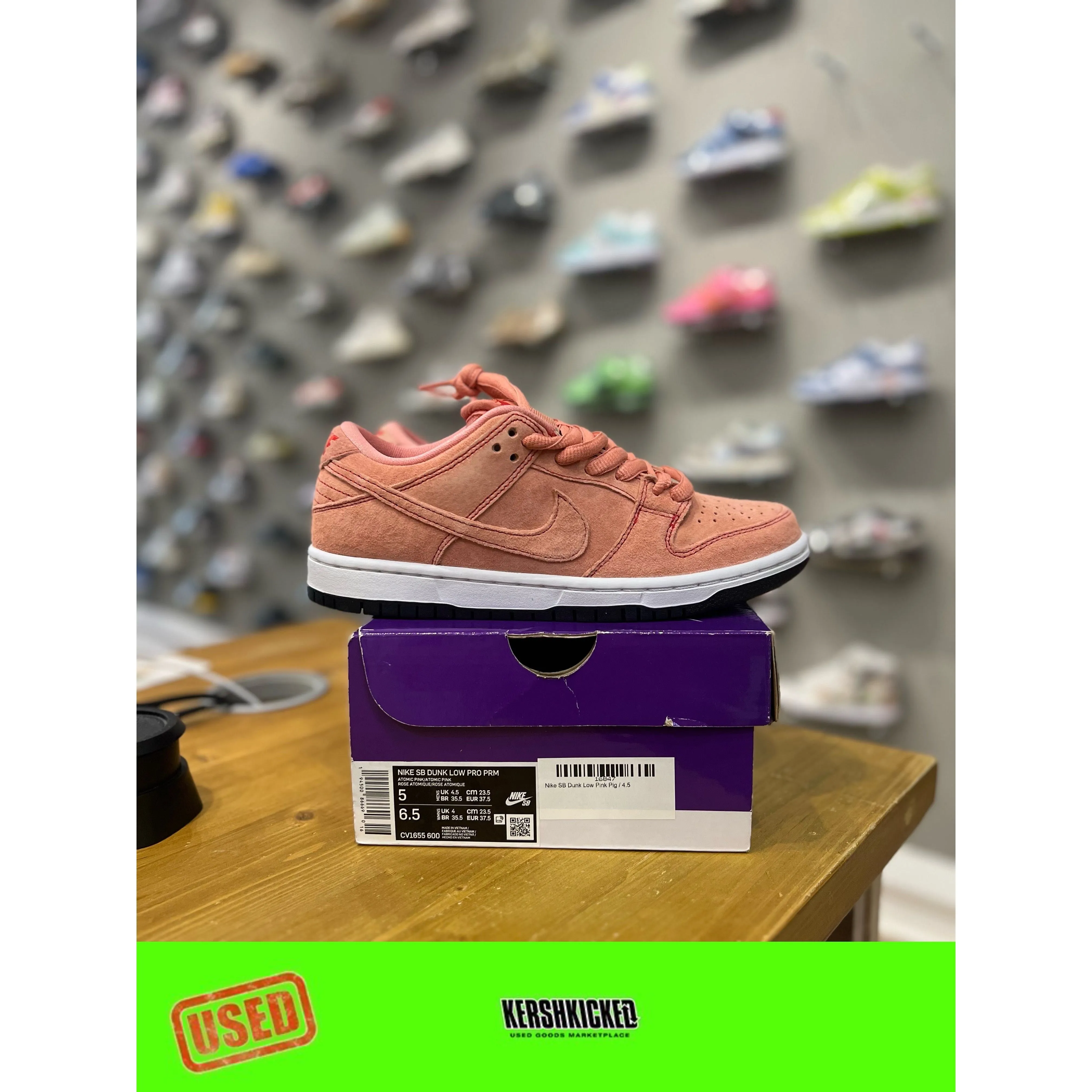 Nike SB Dunk Low Pink Pig UK 4.5