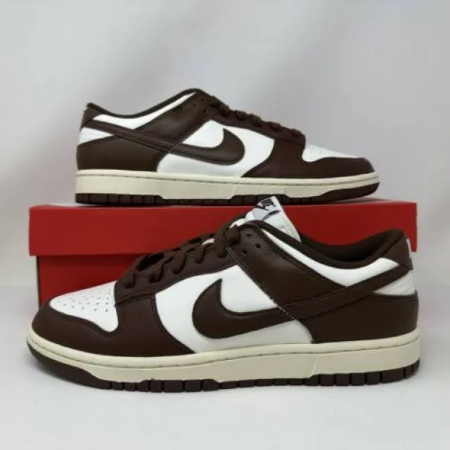 Nike w dunk low cacao wow brown white women's size 12 men's size 10.5 dd1503-124