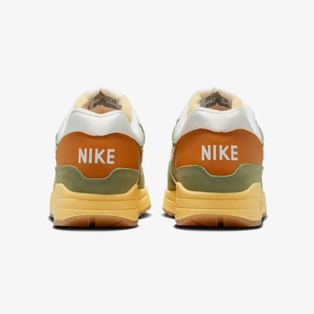 Nike women's air max 1 (design by japan/ green/ white/ orange/ gum brown) sizes 6-10 fd0395-386