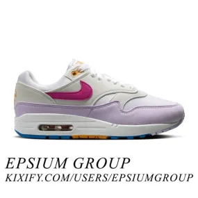 Nike women's air max 1 (mismatched swoosh/ white/ alchemy pink/ photo blue/ sundial/ lilac bloom) sizes 5-12 hf5071-100