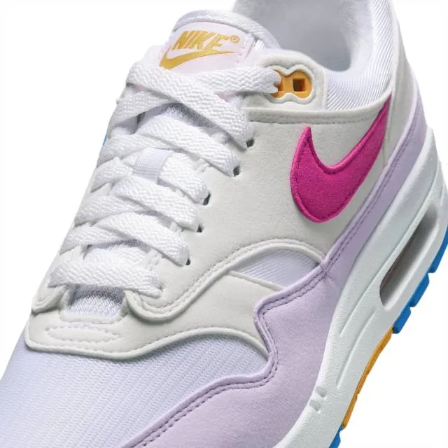 Nike women's air max 1 (mismatched swoosh/ white/ alchemy pink/ photo blue/ sundial/ lilac bloom) sizes 5-12 hf5071-100