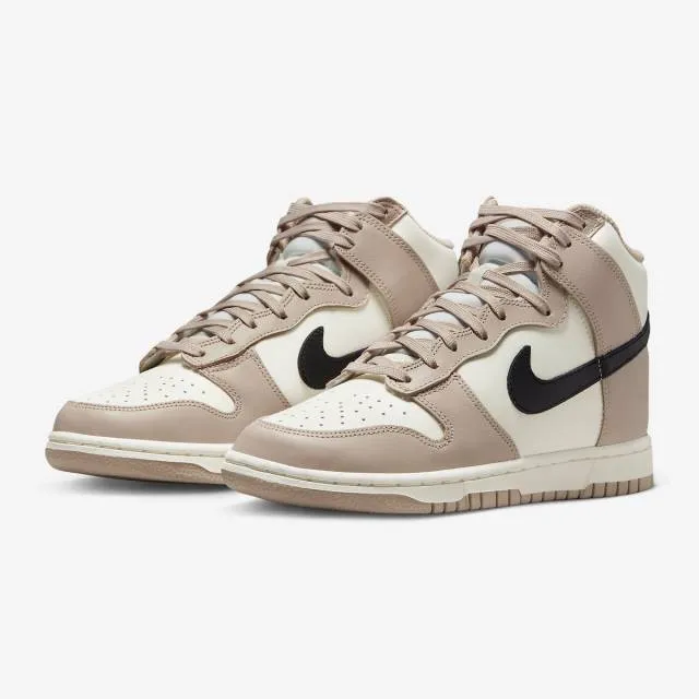 Nike women's dunk high (fossil stone/ black/ sail/ cream) sizes 6-10 dd1869-200