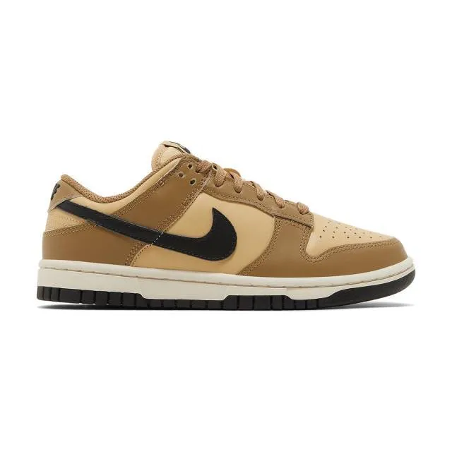 Nike women's dunk low (dark driftwood/ black/ sesame/ sail/