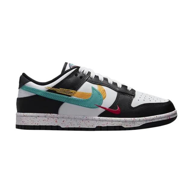 Nike Women's Dunk Low (Multi-Swoosh/ White/ Rush Pink/ W...