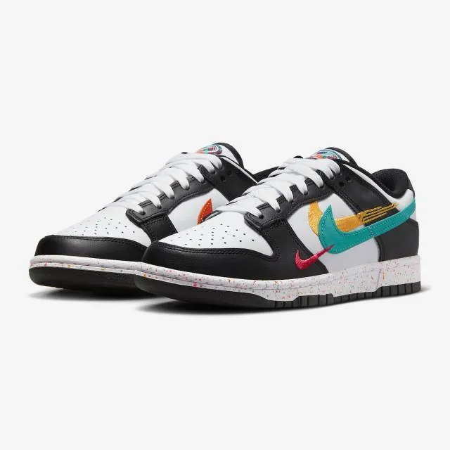 Nike Women's Dunk Low (Multi-Swoosh/ White/ Rush Pink/ W...