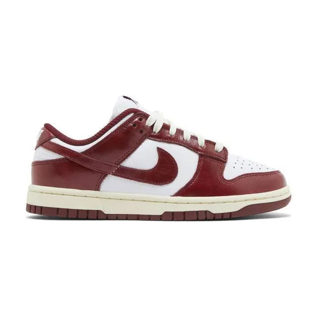 Nike women's dunk low premium (vintage red/ white/ team red/ coconut milk) sizes 6-10 fj4555-100