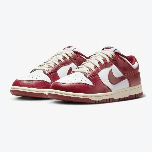 Nike women's dunk low premium (vintage red/ white/ team red/ coconut milk) sizes 6-10 fj4555-100