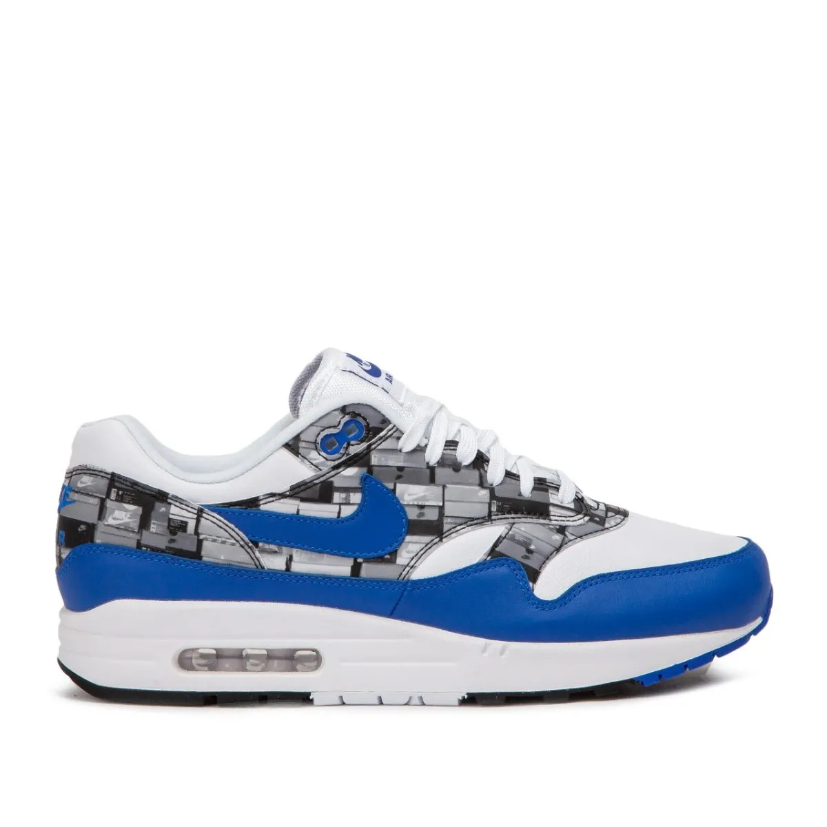 Nike x Atmos Air Max 1 Print 'We Love Nike' (White / Game Royal)