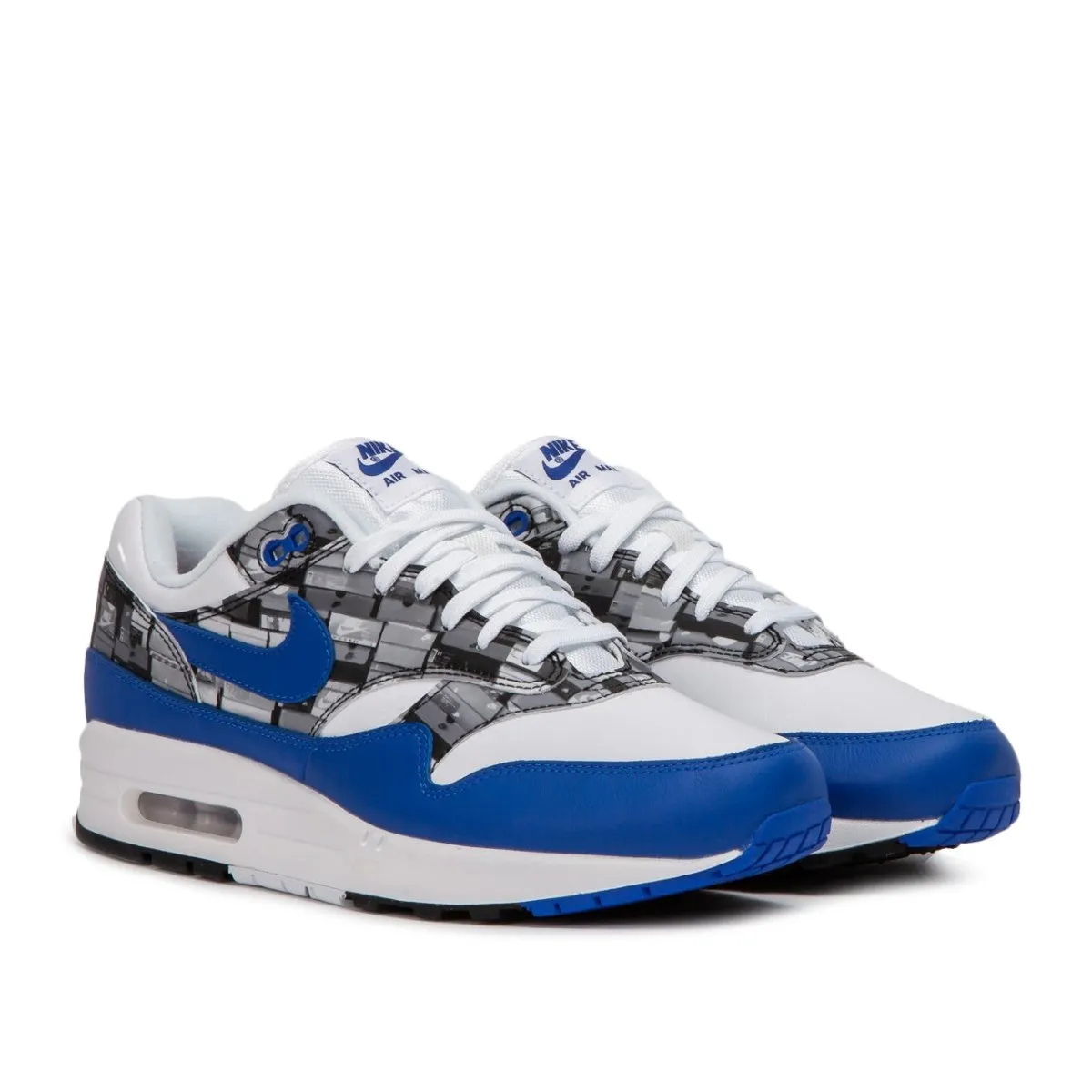 Nike x Atmos Air Max 1 Print 'We Love Nike' (White / Game Royal)