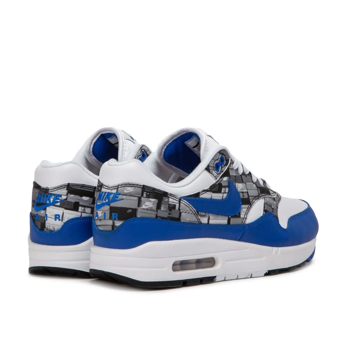 Nike x Atmos Air Max 1 Print 'We Love Nike' (White / Game Royal)