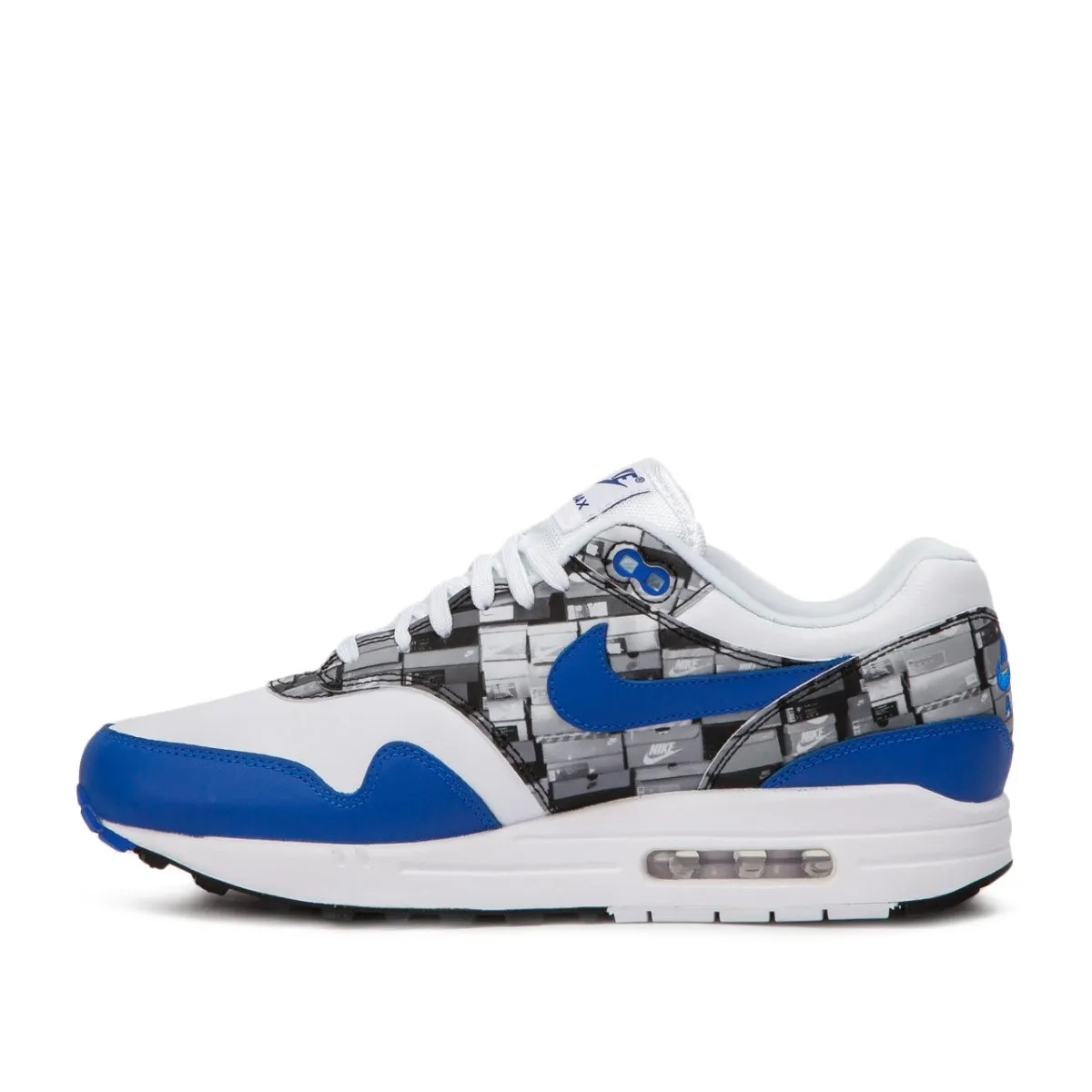 Nike x Atmos Air Max 1 Print 'We Love Nike' (White / Game Royal)