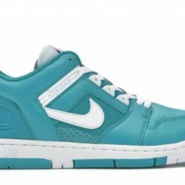 Nike x Supreme SB Air Force 2 Low Teal Emerald Blue AF2 ...