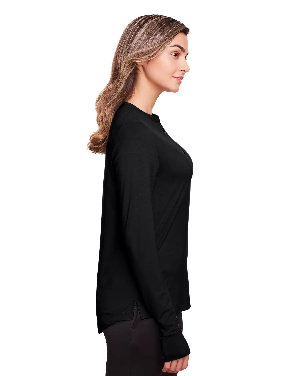 North End NE400W Ladies' Jaq Snap-Up Stretch Performance Pullover SKU: NE400W