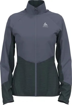 Odlo Women's Run Easy Warm Hybrid Jacket India Ink/Folkstone Gray | Buy Odlo Women's Run Easy Warm Hybrid Jacket India