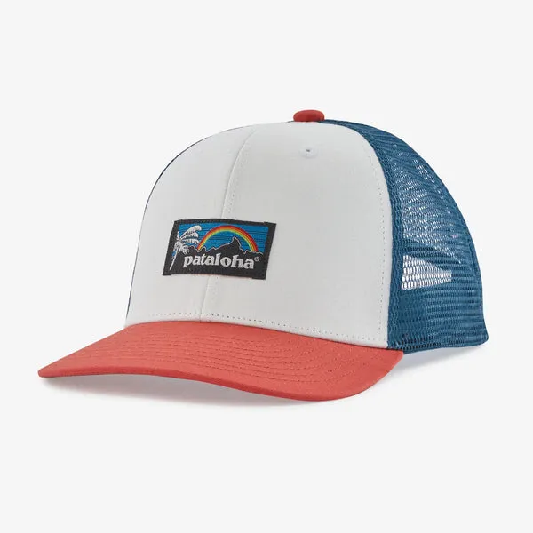 Patagonia B Kids Trucker Hat - Patalokahi Label / Birch White