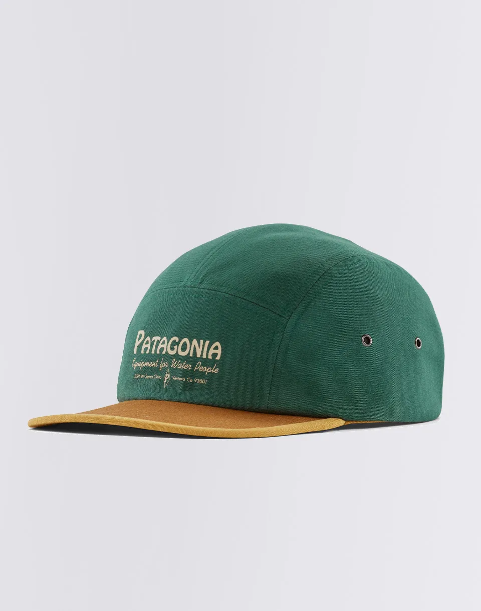 Patagonia Graphic Maclure Hat Water People Banner: Conifer Green