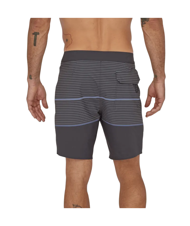 Patagonia Hydropeak 18 in Boardshorts-Olivas Stripe: Ink Black