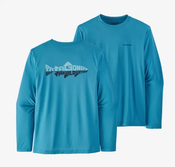 Patagonia Long-Sleeved Capilene® Cool Daily Fish Graphic Shirt