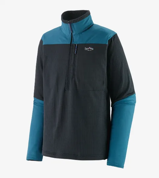 Patagonia M's L/S R1 Fitz Roy 1/4 Zip