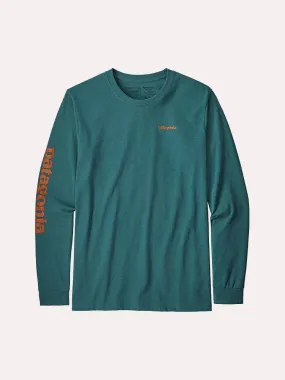     PATAGONIA  Men's Long-Sleeved Text Logo Cotton/Poly Responsibili-Tee    