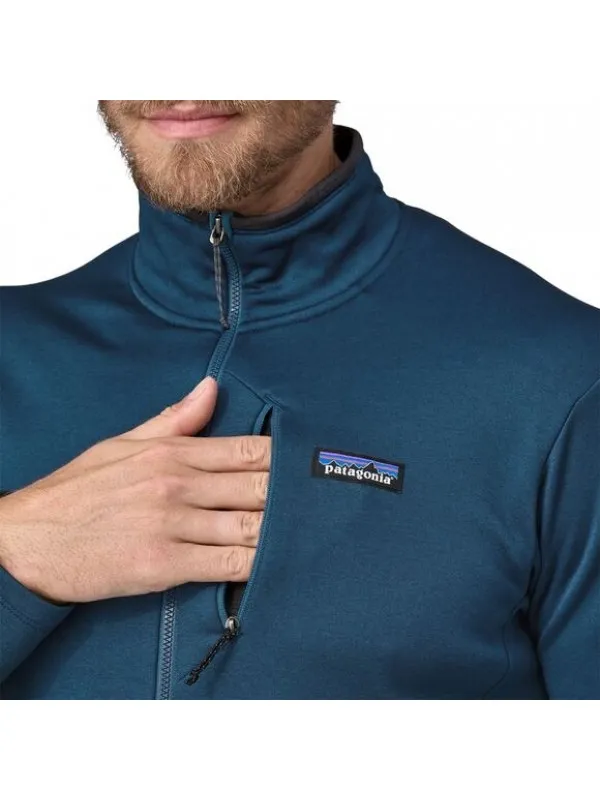 Patagonia Men's R1® Daily Jacket :  Lagom Blue - Tidepool Blue X-Dye