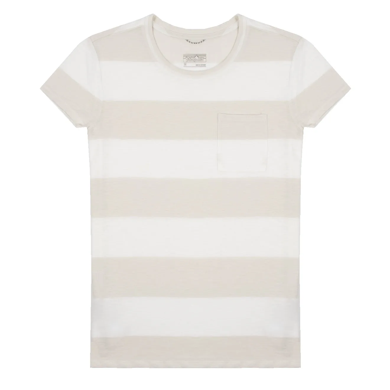 Patagonia Womens Mainstay T-Shirt Anchor Stripe / Birch White