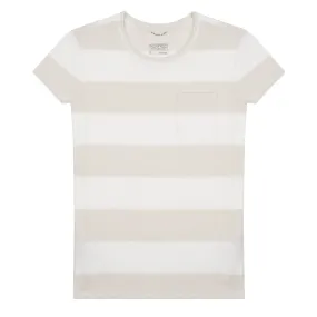 Patagonia Womens Mainstay T-Shirt Anchor Stripe / Birch White