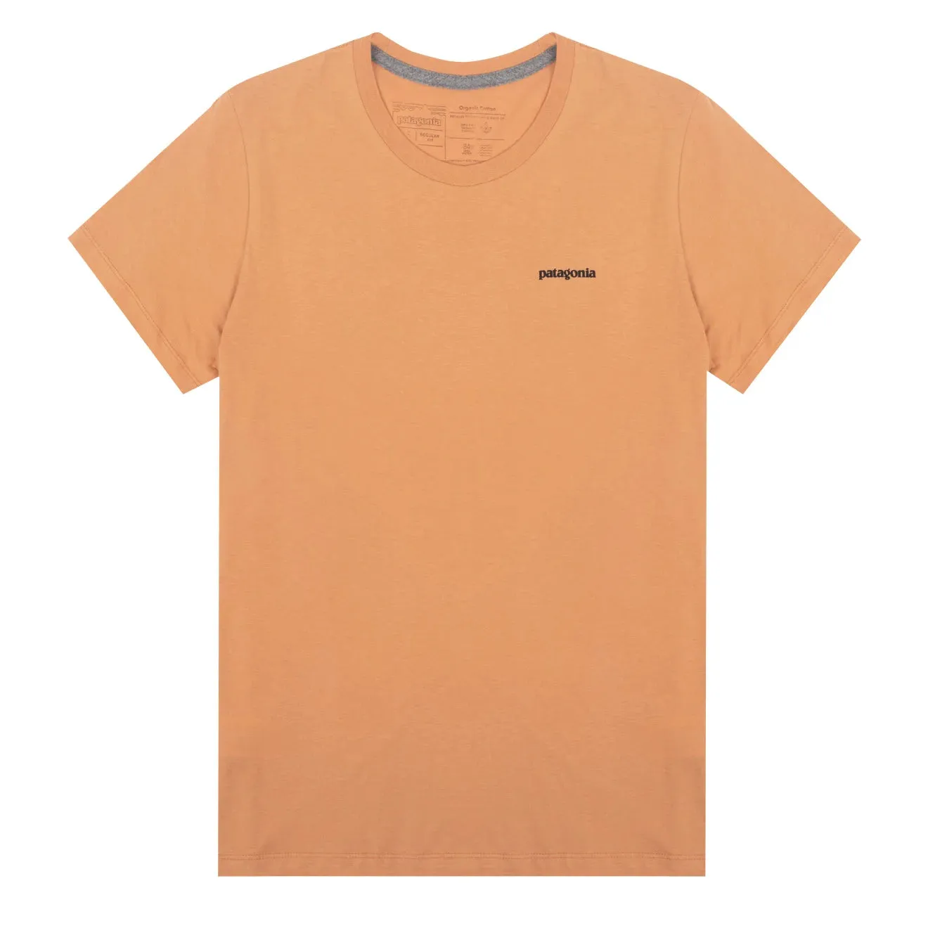 Patagonia Womens P-6 Logo Organic Crew T-Shirt Toasted Peach