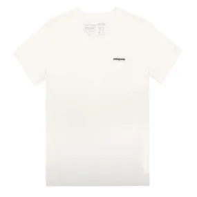 Patagonia Womens P-6 Logo Organic Crew T-Shirt White