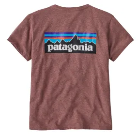 Patagonia Womens P-6 Logo Responsibili-Tee Dulse Mauve