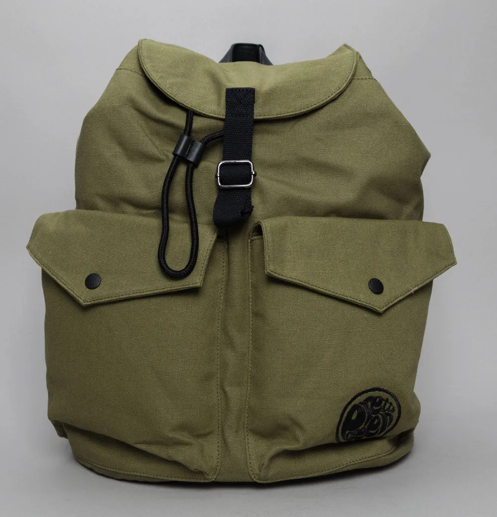 Pretty Green Openshaw Pocket Backpack Khaki