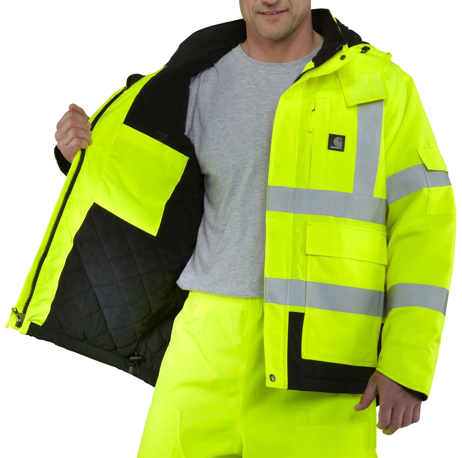 Product Name:  Carhartt High-Visibility Class 3 Waterproof Jacket - Big & Tall