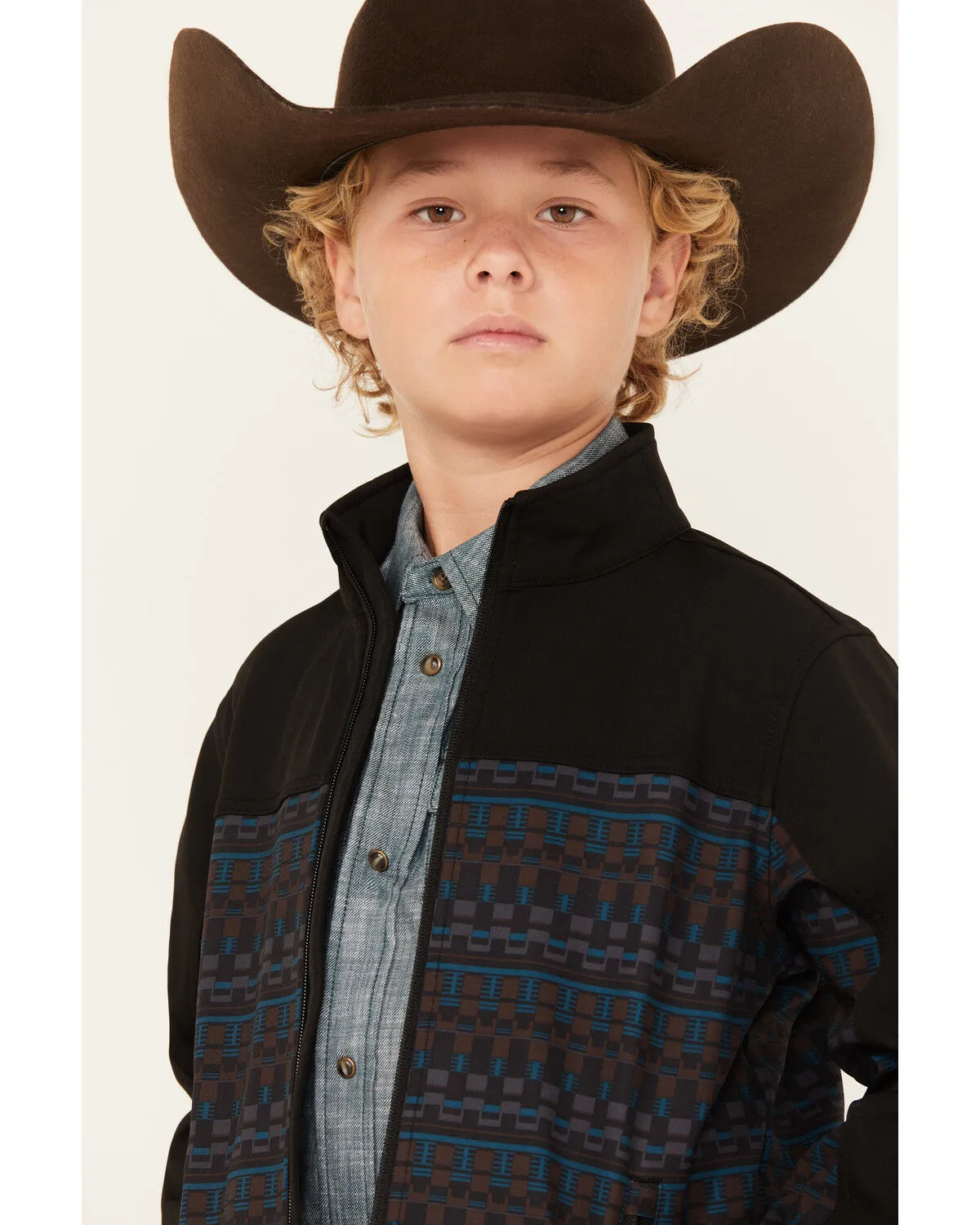 Product Name:  Cody James Boys' Color Block Pattern Softshell Jacket