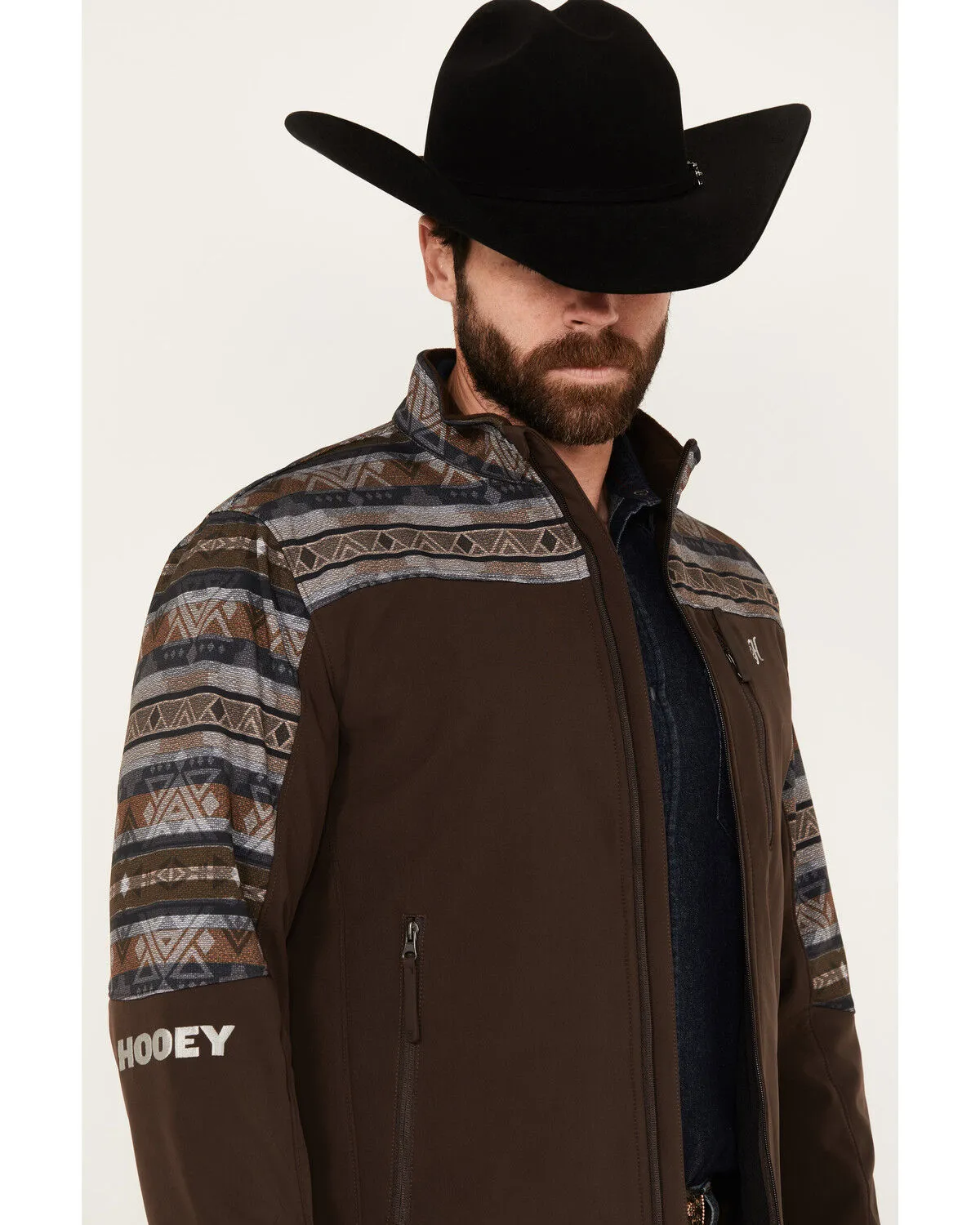 Product Name:  Hooey Men's Southwestern Print Softshell Jacket